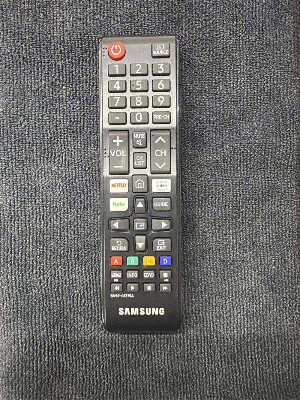 Samsung Remote Control (BN59-01315A). For Samsung Smart LED TV 4k w/Netflix